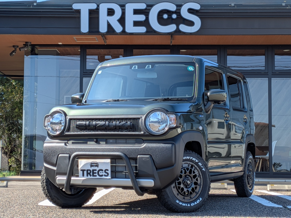 スズキ ハスラー 660 ハイブリッド G 4WD TRECS CP ラプタースタイル 全方位ナビ付 (クールカーキパールメタリック)
